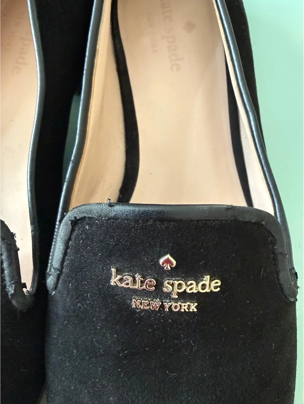 Kate Spade New York Claudia Black Leather Loafers Size 9.5B